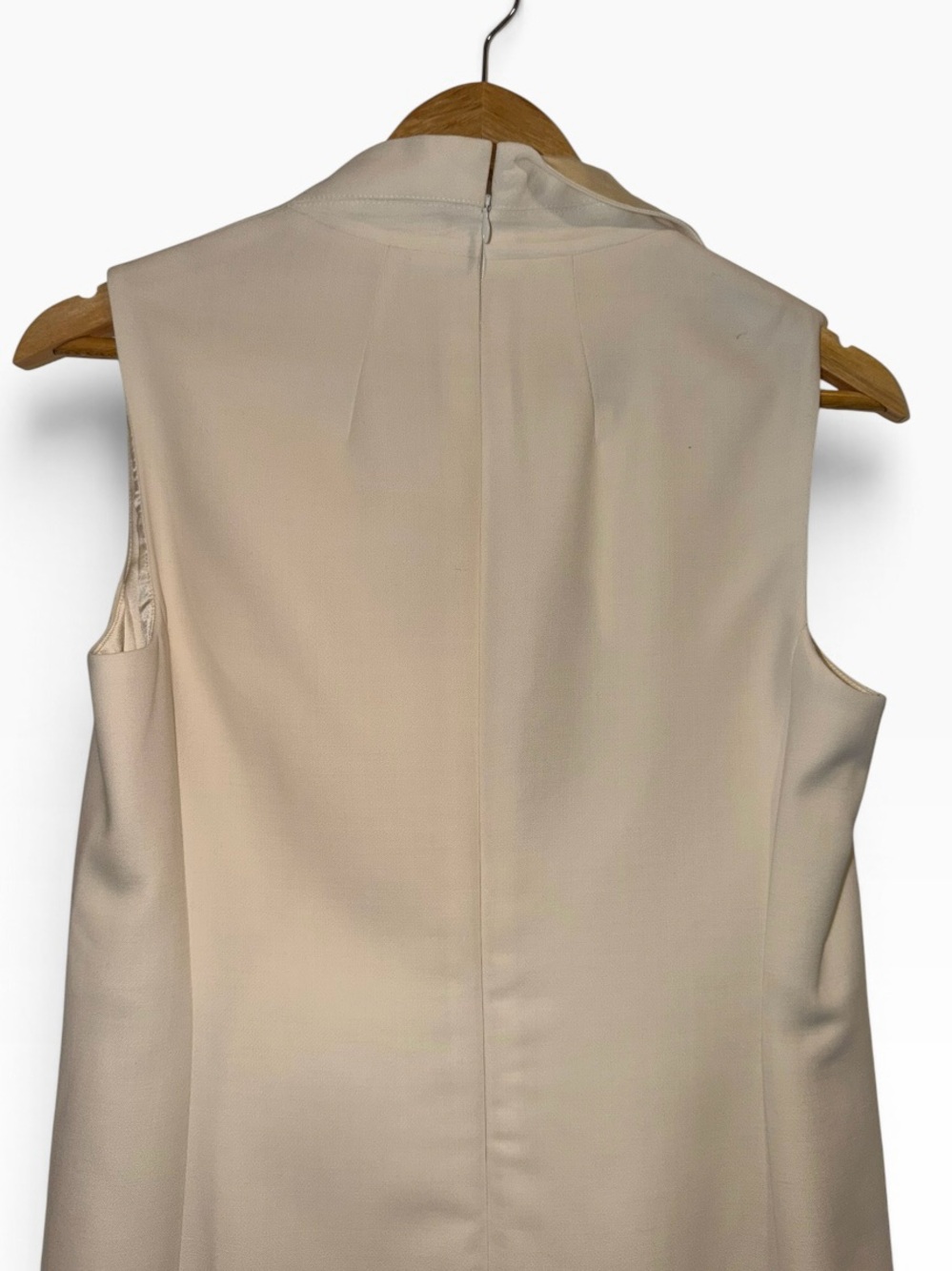 Akris Ivory Wool Coat Dress Double Breasted Asymmetric 8 Runway Classic NWT 🟡 - Picture 12 of 16